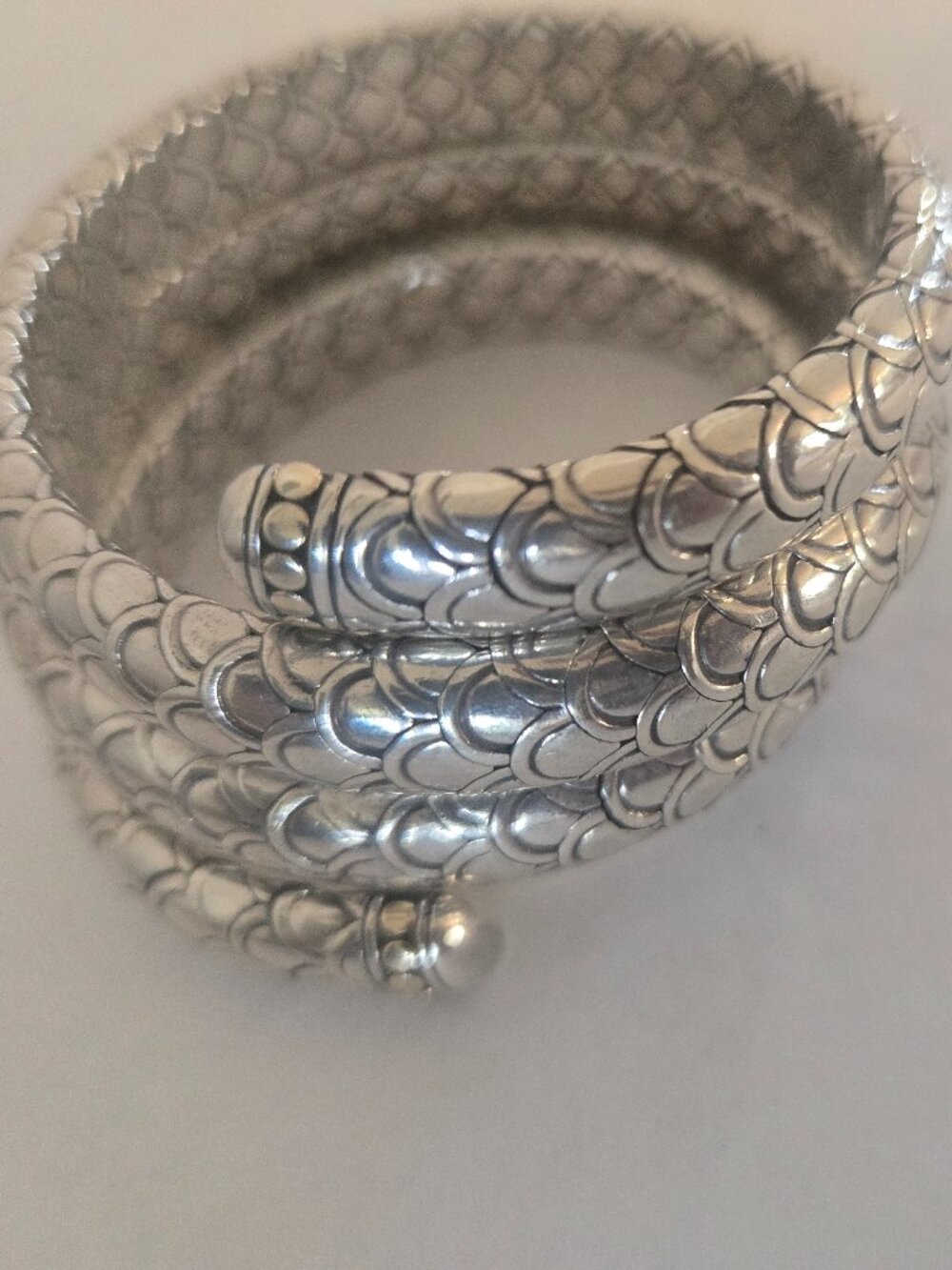 John Hardy Legends Naga 925 Sterling Silver & 18kt multi-Coil Bracelet